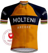 Retro Wielershirt Molteni Oranje - REDTED (XL)