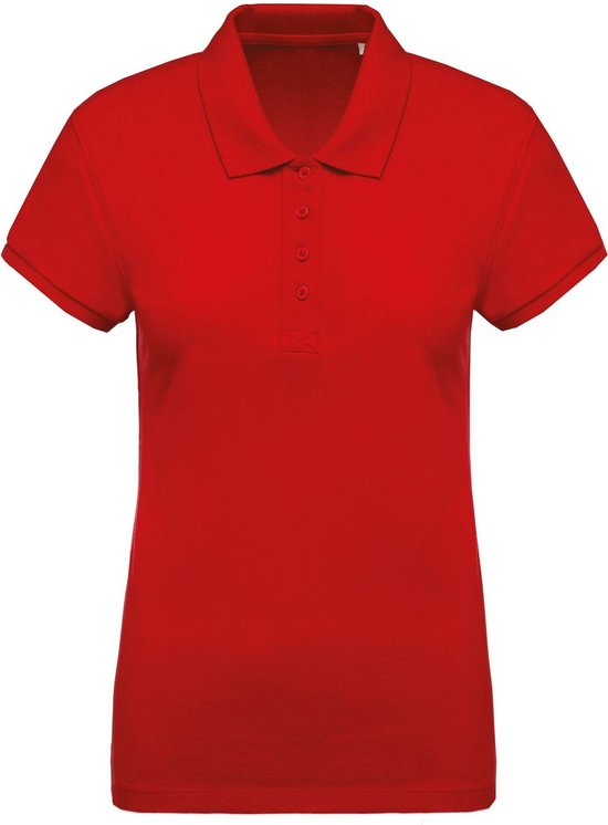 Kariban Dames/dames Organic Pique Polo Shirt (Rood)