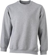 James and Nicholson Unisex Round Heavy Sweatshirt (Grijze Heide)