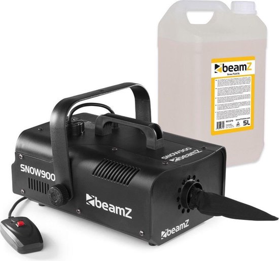 Foto: Sneeuwmachine beamz snow900 incl 5 liter sneeuwvloeistof