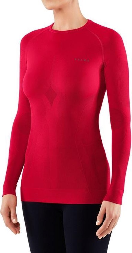 Falke Maximum Warm Longsleeve dames thermoshirt rood