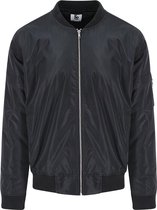 AWDis Dus Denim Mens Frankie Bomber Jacket (Zwart)