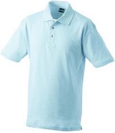 James and Nicholson Heren Medium Pique Polo (Lichtblauw)