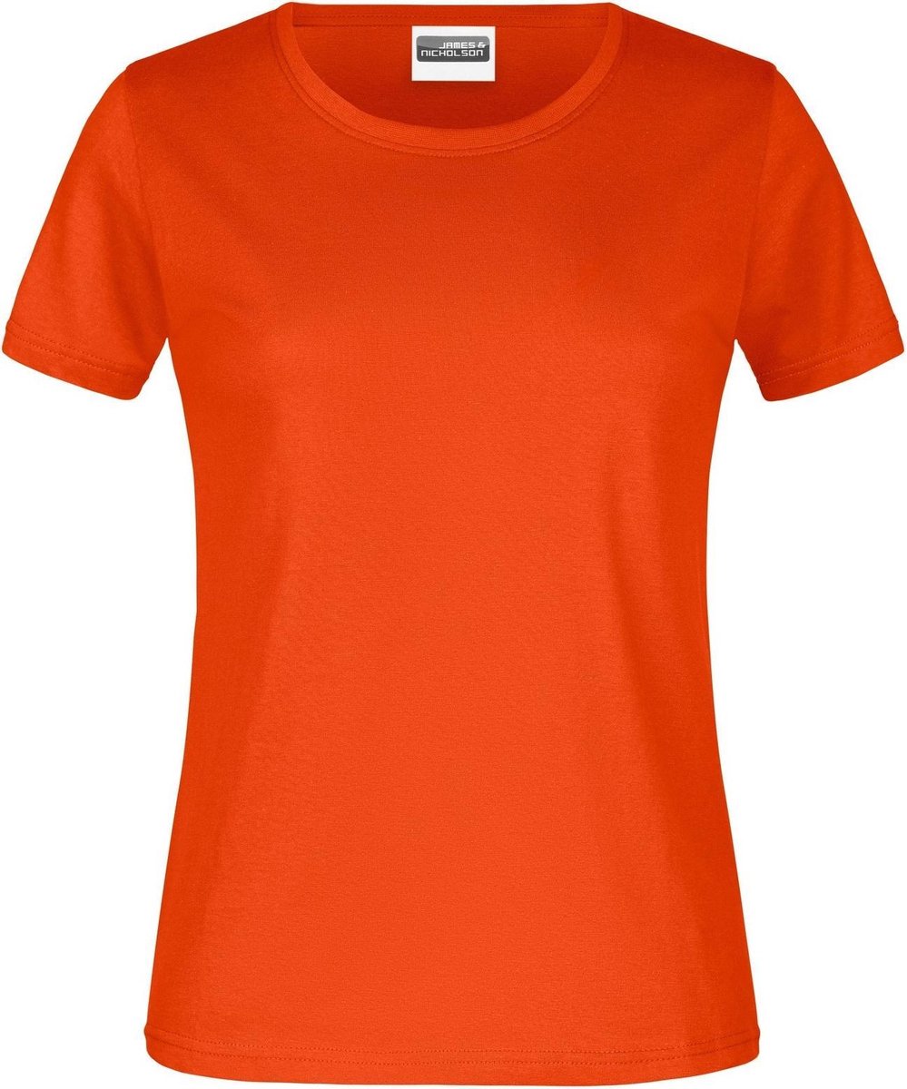 James And Nicholson Dames/dames Basic T-Shirt (Oranje)