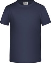 James And Nicholson Childrens Boys Basic T-Shirt (Marine)