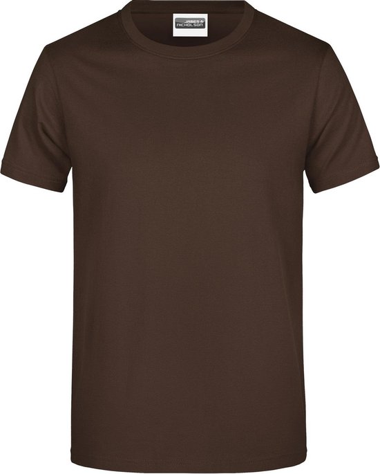 James And Nicholson Heren Ronde Hals Basic T-Shirt (Bruin)