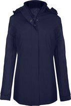 Kariban Dames/dames Hooded Parka Jasje (Marine)