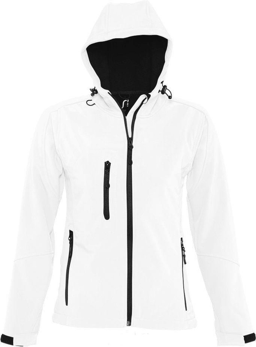 SOLS Dames/dames Replay Hooded Soft Shell Jacket ademend winddicht en waterbestendig Wit