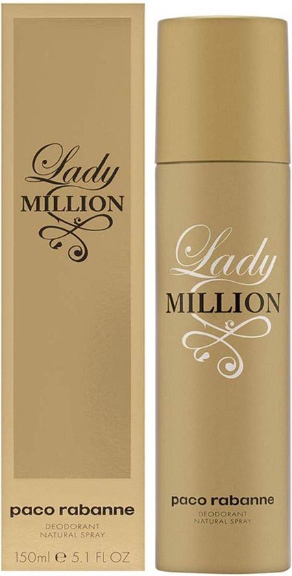 paco rabanne lady million deodorant spray 150ml
