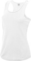 AWDis Just Cool Girlie Fit Sport Dames Vest / Tank Top (Arctisch Wit)