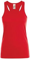 SOLS Vrouwen/dames Justin Sleeveless Vest (Rood)