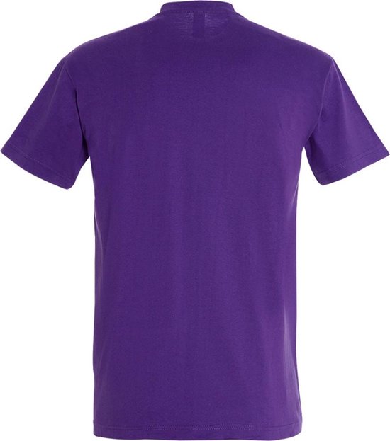 SOLS T-shirt à manches courtes Imperial Heavyweight pour hommes (violet foncé)