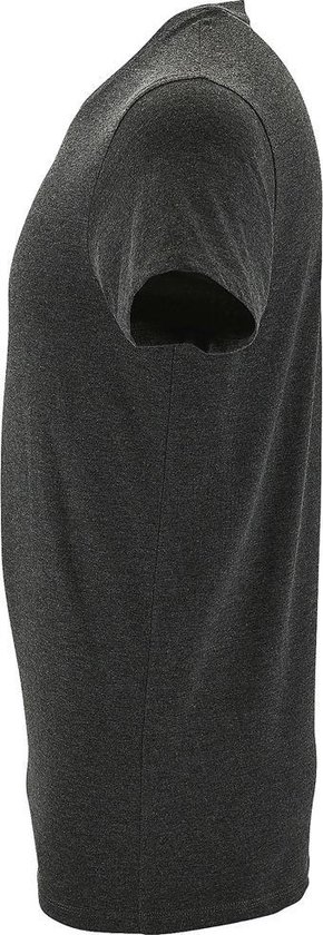 SOLS T-shirt à manches courtes Regent Slim Fit pour hommes (Charbon de bois Marl)