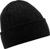 Beechfield Thinsulate Thermische Winter / Ski Beanie Hat (Zwart)