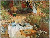 Kunstdruk Claude Monet - Le dèjeuner 70x50cm