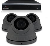 PremiumSeries Sony camerabewaking set met 3 x draadloze 5MP 2K Dome camera