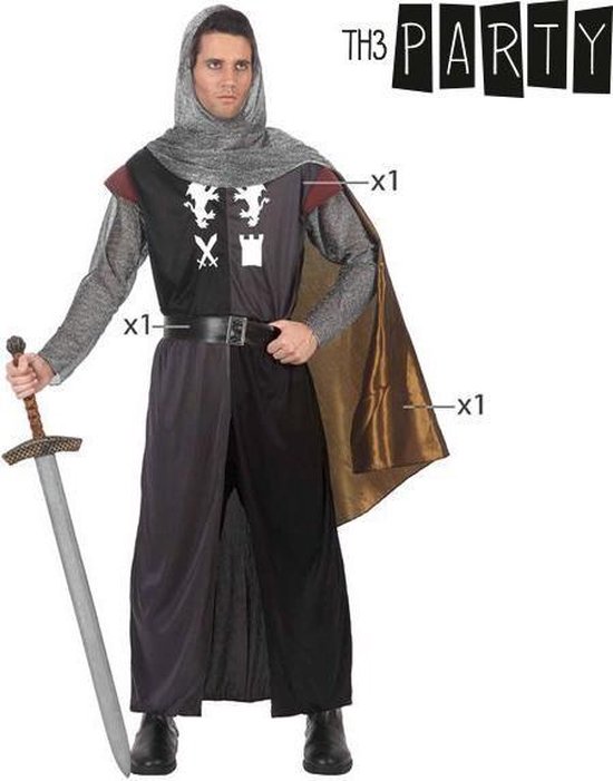 Stijg Geladen Ontslag Middeleeuwse ridder kostuum voor volwassenen - Verkleedkleding - M/L" |  bol.com