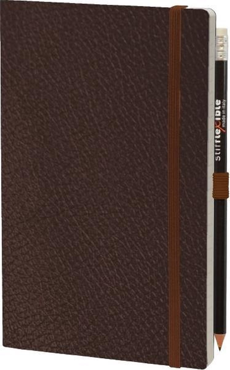 Stifflexible Notitieboek Leatherlike 21 X 13 Cm Papier Bruin 2-delig