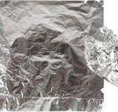 Imitatie bladmetaal, vel 16x16 cm, 25 vellen, zilver