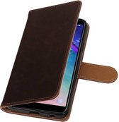 Wicked Narwal | Premium bookstyle / book case/ wallet case voor Samsung Samsung Galaxy A6 2018 Mocca
