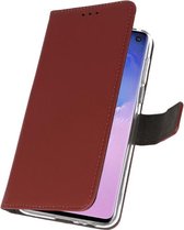 Wicked Narwal | Wallet Cases Hoesje voor Samsung Samsung Galaxy S10 Bruin