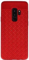 Wicked Narwal | Geweven TPU Siliconen Case voor Samsung Galaxy S9 Plus Rood