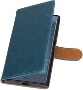 Wicked Narwal | Pull-UP bookstyle / book case/ wallet case Hoes voor Sony Xperia XZ 1 Blauw