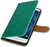 Wicked Narwal | Premium TPU PU Leder bookstyle / book case/ wallet case voor Honor 6 X Groen