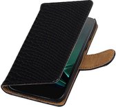 Wicked Narwal | Snake bookstyle / book case/ wallet case Hoes voor Motorola Moto G4 Play Zwart