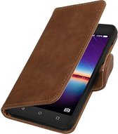 Wicked Narwal | Bark bookstyle / book case/ wallet case Hoes voor Huawei Y3 II Bruin