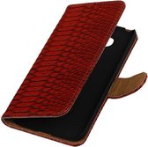 Wicked Narwal | Snake bookstyle / book case/ wallet case Hoes voor Huawei P8 Lite Rood