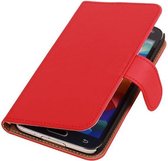 bookstyle met autosleep-functie / book case/ wallet case Hoes voor Samsung Galaxy Trend Lite S7390 Rood