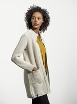 Loop.a life Duurzaam Vest Beehives Cardigan Dames - Beige - Maat M