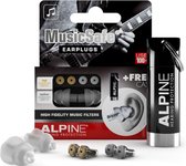 Alpine MusicSafe Classic oordoppen - Premium gehoorbescherming - Geschikt voor muziek, concerten en festivals - 2 sets verwisselbare filters 19dB/22dB - Transparant - 1 paar