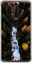 Nokia 6 (2018) Hoesje Transparant TPU Case - Forest River #ffffff