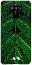 LG G6 Hoesje Transparant TPU Case - Symmetric Plants #ffffff
