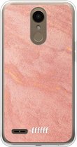 LG K10 (2018) Hoesje Transparant TPU Case - Sandy Pink #ffffff