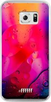 Samsung Galaxy S6 Edge Hoesje Transparant TPU Case - Colour Bokeh #ffffff