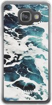 Samsung Galaxy A3 (2016) Hoesje Transparant TPU Case - Waves #ffffff