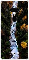 HTC U12+ Hoesje Transparant TPU Case - Forest River #ffffff