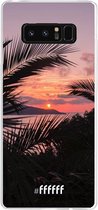 Samsung Galaxy Note 8 Hoesje Transparant TPU Case - Pretty Sunset #ffffff