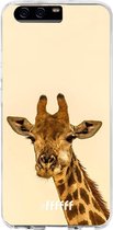 Huawei P10 Hoesje Transparant TPU Case - Giraffe #ffffff