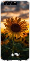 Huawei P10 Hoesje Transparant TPU Case - Sunset Sunflower #ffffff
