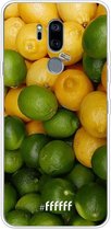 LG G7 ThinQ Hoesje Transparant TPU Case - Lemon & Lime #ffffff