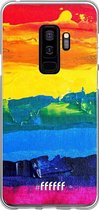 Samsung Galaxy S9 Plus Hoesje Transparant TPU Case - Rainbow Canvas #ffffff