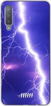 Samsung Galaxy A7 (2018) Hoesje Transparant TPU Case - Thunderbolt #ffffff