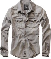 Brandit - Riley Denim Overhemd - 4XL - Grijs