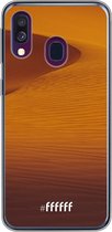 Samsung Galaxy A40 Hoesje Transparant TPU Case - Sand Dunes #ffffff