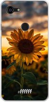Google Pixel 3 XL Hoesje Transparant TPU Case - Sunset Sunflower #ffffff