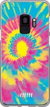 Samsung Galaxy S9 Hoesje Transparant TPU Case - Psychedelic Tie Dye #ffffff